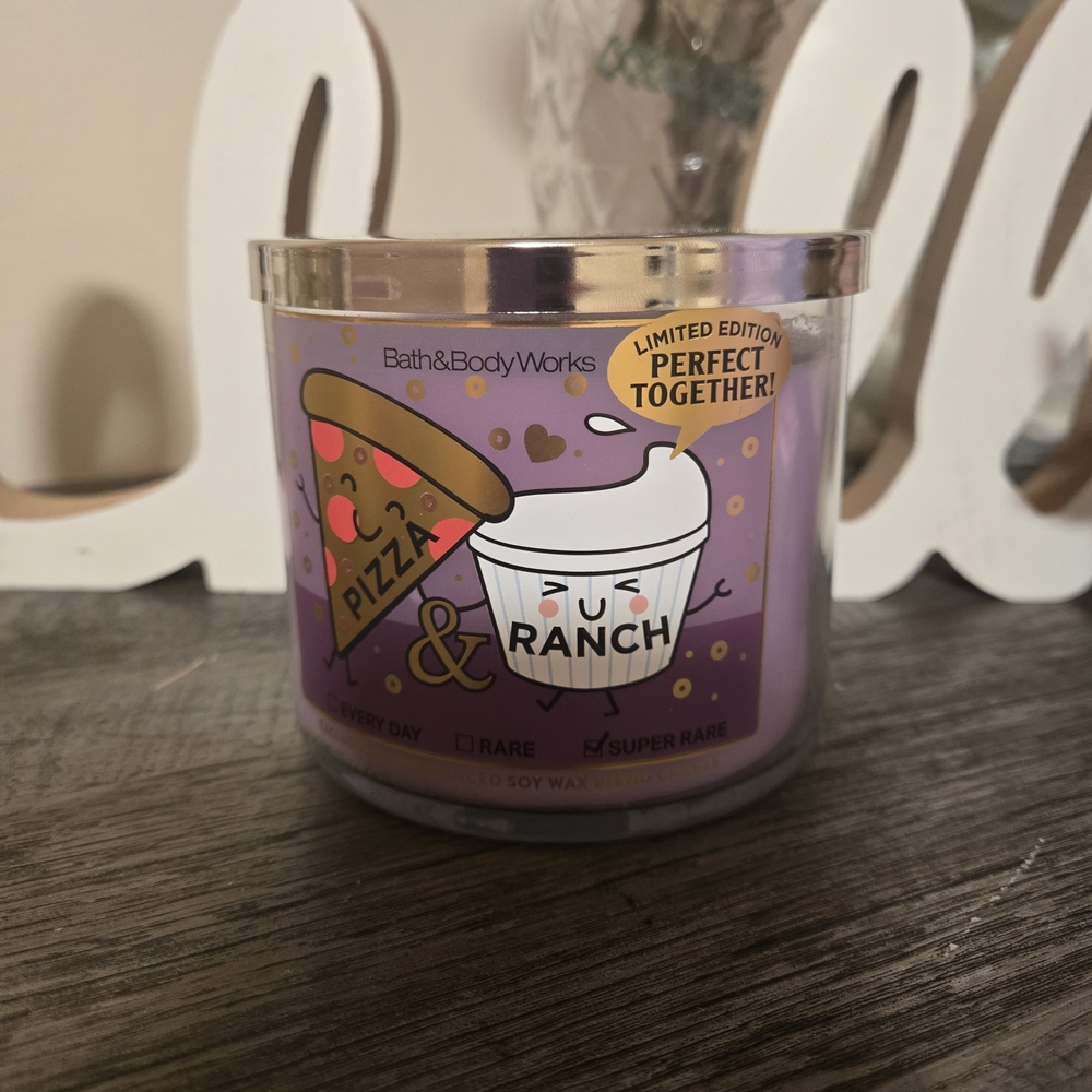 Bath & Body Works Pizza & Ranch Candle Super Rare Limited Edition
